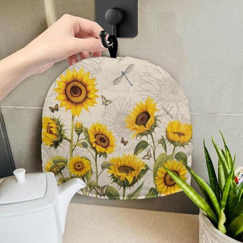 Sunflower Tea Cozy for Teapot Insulated Dragonfly Tea Cosy for Teapot Butterfly Tea Cozies Kettle Quilt Table Hotel Tea Party Restaurant...