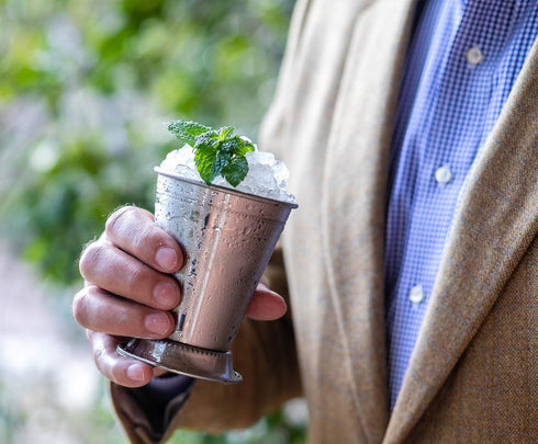 Mint Julep Cups: Stainless Steel Glasses, Set of 2 OR Set of 4, Metal 12 oz Cocktail Glasses, Party Supplies...