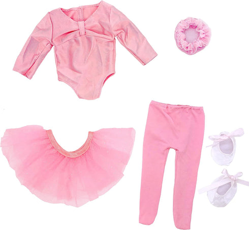 18" Doll Clothes Ballet Ballerina Outfits 5pcs Dance Dress for American OG Girl 18 Inch Doll Accessories Sets Doll Clothes Gifts...