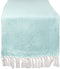 DII Woven Basics Collection 100% Cotton Knit Table Runner, 15x72, Aqua...