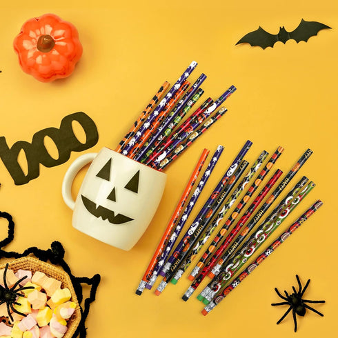 Kesote Halloween Pencils for Kids with Erasers for Halloween Party Favors Goodie Bags School Favors for Kids - Pack of 36...