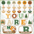 27 Pcs Classroom Affirmation Station Bulletin Board Set Positive Bulletin Board Decorations Woodland Tree Animal Motivational Posters for Classroo...