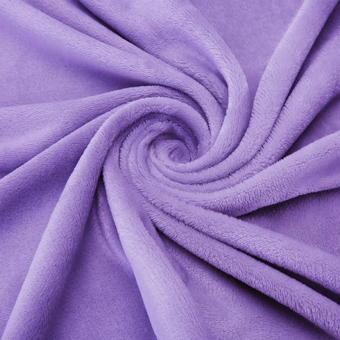 Pro Goleem Fleece Baby Blanket with 2 Inch Satin Trim Soft Plush Blanket for Boys and Girls for Babies Purple 30''x40''...