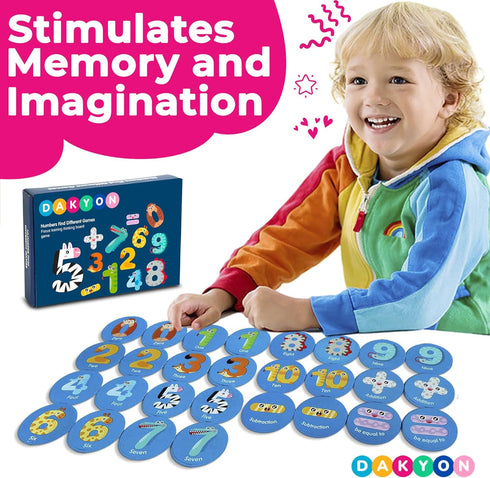 Wooden Memory Game Montessori Toddler Toys Gift for Boys & Girls 3 4 5 Years Old Educational Intelligence and Memory Development Toys...