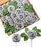 D-Seven Artificial Flowers 30PCS Real Looking Fake Roses with Stem for DIY Wedding Bouquets Centerpieces Party Baby Shower Home Decorations (Silve...