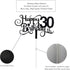 Black Glitter 30th Birthday Cake Topper, Happy 30th Birthday Cake Topper, 30th Birthday Party Decorations...