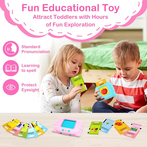 Sensory Toys Montessori Toys for 2 3 4 5 6 Year Old Speech Therapy Materials Autism Toys 192 Cards 384 Sides ABC 123 Sight Words Toddler Toys Educ...