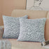 FY FIBER HOUSE Leopard Print Pillow Cover 18 x18 Flannel Fleece Throw Pillow Cases Covers for Couch Bed Sofa Set of 2, Blue...