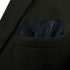 S&W SHLAX&WING Silk Ties for Men Neckties Pack Navy Dark Blue Solid Matching Pocket Square...