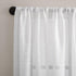 Clean Window Textured Slub Stripe Anti-Dust Allergy/Pet Friendly Sheer Curtain Panel, White, 52" W x 84" L (1 Panel)...