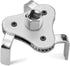 Adjustable Oil Filter Wrench Remover Use From 2-1/2 inch to 4.5 inch Oil Filter Wrench Remover Tool Set 3 Jaw - Silver...