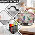 TODIYADDU Hummingbird Floral Slow Cooker Cover for Women Trendy Air Fryer Cover Dust Cover with Storage Pocket and Handle Portable Slow Cooker Car...
