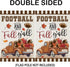 Welcome Thanksgiving Fall Garden Flags for Outside Decorations, FOOTBALL and Fall Y'all Truck with Maple Leaves Small Yard Flag, Harvest Autumn Se...