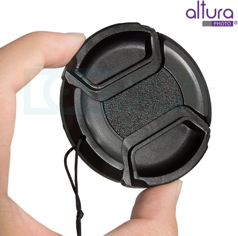Altura Photo 58mm Lens Cap - 2 Pack Canon Lens Cap Cover for EOS Rebel T8i, T7, T7i, T6, T6i, T5, T5i, T3, SL3, 90D, 80D, T100 with Canon EF-S 18-...