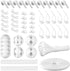 Cord Management Organizer Kit 2 Cable Sleeve Split with 41Self Adhesive Cable Clips Holder, 10pcs and 2 Roll Self Adhesive tie and 100 Fastening C...