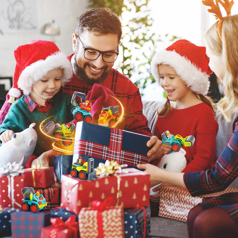 HOLA Toys for 1 Year Old Boy Birthday Gift - 6 PCs Toy Trucks Mini Car Toys for 2 Year Old Boy Birthday Gift, Toddler Toys Age 1-2, Baby Easter Ba...