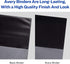 Avery Heavy Duty View 3 Ring Binder, 0.5" One Touch Slant Ring, Holds 8.5" x 11" Paper, 1 Black Binder (79381)...