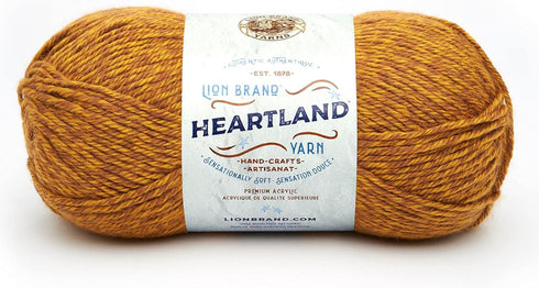 Lion Brand Yarn Heartland Yarn for Crocheting, Knitting, and Weaving, Multicolor Yarn, 1-Pack, Bryce Canyon...