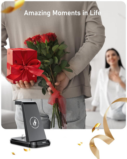 Wireless Charger for Samsung Phones Watch Earbuds(Not for Z Flip & A Serie-Phone), SWIO 3 in 1 Charging Station for Samsung Watch 6/5/4/3, S24 S23...