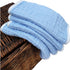 Synrroe Muslin Burp Cloths Large 20 by 10 Inches 100% Cotton 6 Layers Extra Absorbent and Soft 4 Pack Blue...