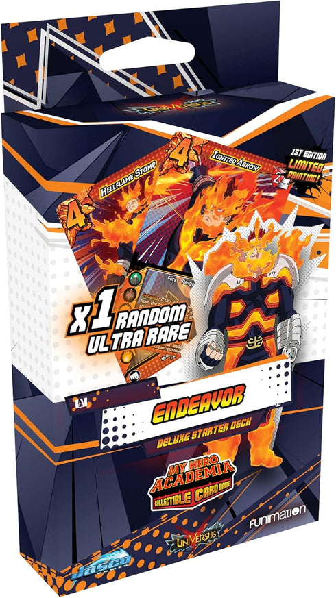 Jasco Games My Hero Academia Collectible Card Game Series 3 Endeavor Starter Deck | Trading Card Game for Adults and Teens | Ages 14+ | 2 Players ...