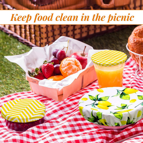 10 Pack Cloth Bowl Covers for Bread Rising Reusable Fabric Bowl Covers 5 Size Stretch Elastic Food Storage Container Covers Cotton Bread Bowl Cove...