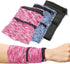 3Pcs Wrist Wallet with Zipper, Lightweight Phone Wristband for Running, Breathable Wrist Cell Phone Pouch with 2 Pockets, Wrist Phone Holder for S...