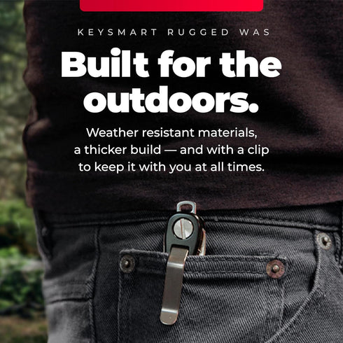 KeySmart Rugged - Multitool Key Holder for Keychain w/Bottle Opener and Pocket Clip, Organizer for Keys, EDC Keychains, Ring for Car Fobs Key Chai...