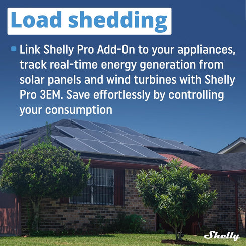 Shelly Pro 3EM Switch Add-On | Add-On Pro 3EM Dry Contacts DIN Rail Mounting | Home Automation | iOS Android app | No Hub Required | Solar Panels ...
