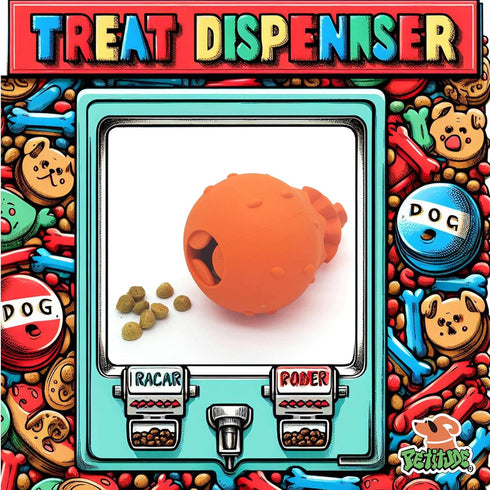 Fat Pear Indestructible Dog Chew Toy - Teething Peanut Butter Rubber Toy for Large, Medium, and Small Dogs - Interactive Puzzle Treat Dispensing T...
