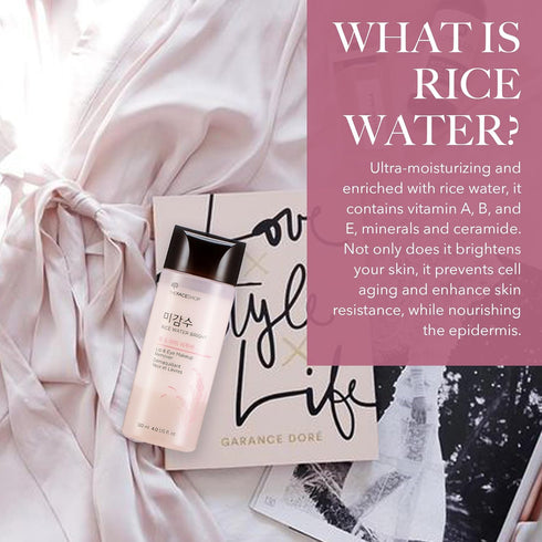 The Face Shop Oil-Free Liquid Eye Makeup Remover, Natural Rice Water Lipstick, Waterproof Mascara & Eyeliner Removal - 120 mL / 4 Oz, K-Beauty...