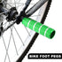 X AUTOHAUX 4pcs Aluminum Alloy Rear Foot Pegs Footrests Universal Green for BMX MTB Bike Bicycle Fit 3/8 Inch Axles...