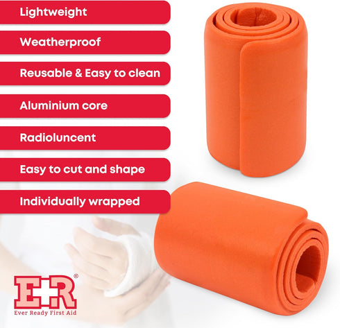 Ever Ready First Aid Universal Aluminum Splint, 24 Inch Rolled - 2 Pack...