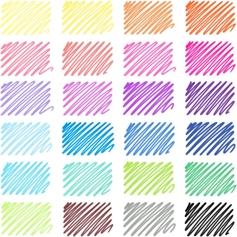 ARTEZA Felt Tip Pens, Set of 24, Bright & Neon Colors, 1.0–1.5mm Fiber Tip, Quick-Drying Ink...