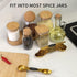 Magnetic Measuring Spoons Set, Stainless Steel, Dual Sided, Stackable, Dual Sided for Measuring Dry and Liquid Ingredients, Fits in Spice Jars, Se...