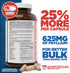 Yerba Prima Psyllium Husks Caps, 625 mg, 400 Capsules - Natural Fiber for Men and Women - Regularity Support Supplement...