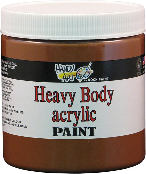 Handy Art Nu Master Heavy Body Acrylic Paint 8 ounce, Burnt Sienna...