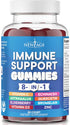 8 in 1 Immune Support Booster Supplement with Elderberry, Vitamin C and Zinc 50mg, Vitamin D 5000 IU, Turmeric Curcumin & Ginger, B6, Echinacea (8...