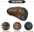 Automatic Gear Shift Knob Compatible for Toyota Highlander 2014-2019, Durable Faux Leather Plastic Black Yellow Undrilled Mahogany Pattern...