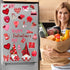 30 Pcs Valentine's Day Refrigerator Magnets Refrigerator Sticker Gnome Heart Love Garage Door Magnets Sticker Car Reflective Magnet for Valentine'...