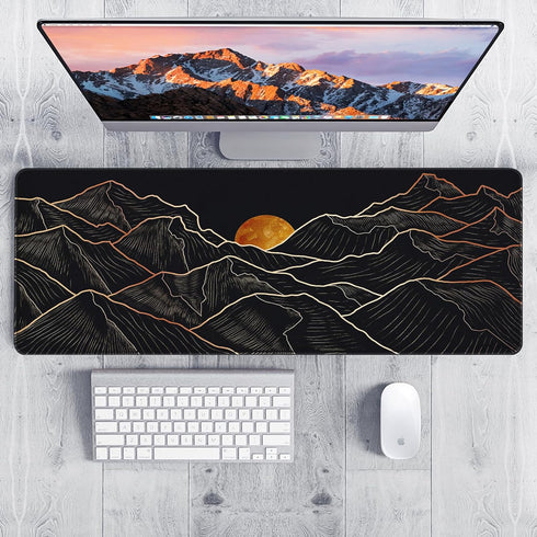 ETZ Mouse Pad Gaming Large Desk Pad (31.5 x 11.8 x0.12 inch) Washable Keyboard Pad Laptop Desk Mat, Japanese Mouse Pad with Anti-Slip Rubber Base,...