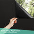 Volcanics Blackout Window Film Privacy Frosted Sun Blocking Black Window Cover Room Darkening Window Tint for Home Static Cling 100% Light Blockin...