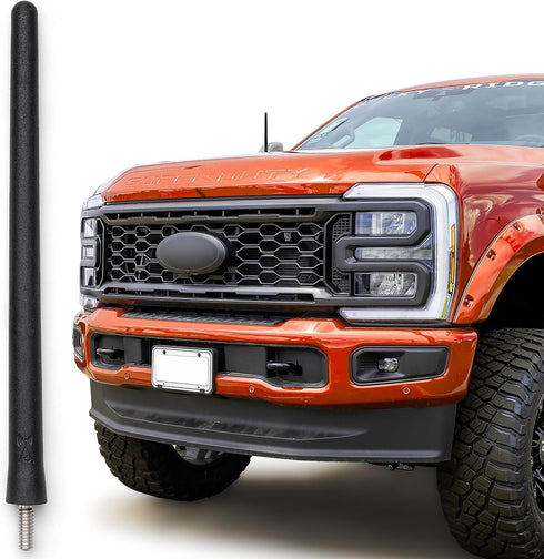 AntennaMastsRus Short Antenna Replacement for Ford F-250 (2017-2025) USA Stainless Steel Threading, Car Wash Proof, Enhanced Reception 6 3/4 Inch ...