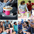 Snack Bowl for Stanley 40 oz Tumbler with Handle, Silicone Reusable Snack Ring Snack Tray Fits for Stanley Cup 1.0/2.0, Suitable for Cinema, at Ho...