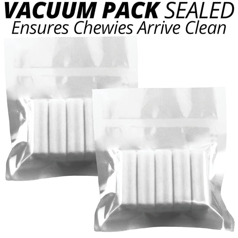 IXO Square-Shaped Aligner Seater Chewies for Invisalign Trays - 10-Pack, Unscented, with Resealable Bag...