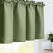 Waffle-Weave Textured Valance for Kitchen Water-Proof Window Curtains (60-inch x 18-inch, Sage, One Panel)...