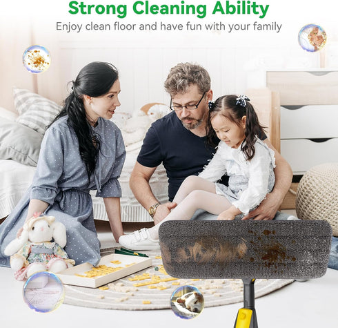 16.5 Inch Flat Mop Refills: 10 Pack Upgraded Microfiber Replacement Mop Pads for Floor Cleaning - Reusable Flat Replacement Mop Refills Heads for ...
