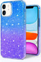 JJGoo Compatible with iPhone 11 Case, Clear Glitter Sparkle Shock Absorption Protective Phone Cases Cute Slim Thin Cover for Women Girls (6.1 inch...