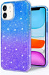 JJGoo Compatible with iPhone 11 Case, Clear Glitter Sparkle Shock Absorption Protective Phone Cases Cute Slim Thin Cover for Women Girls (6.1 inch...