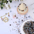700pcs Glass Beads Jewelry Making Kit Assorted Crystal Round DIY Beads with Ocean Beads and Seed Beads for Bracelets Necklaces Earrings Making (Gr...